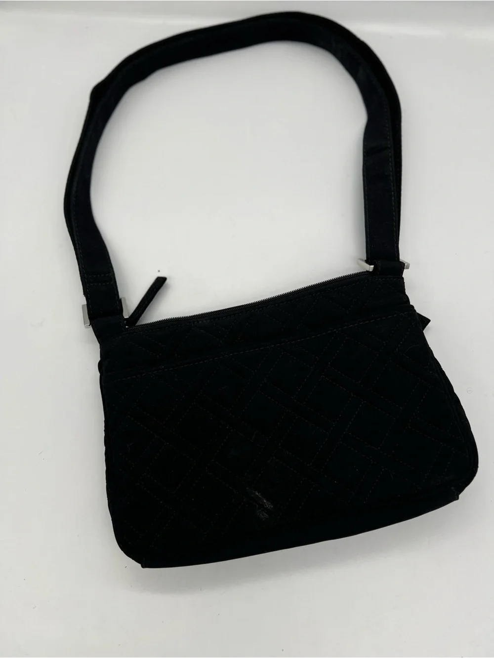 Vera Bradley Black Quilted Crossbody Shoulder Bag